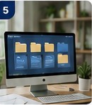 Organized document library on a computer